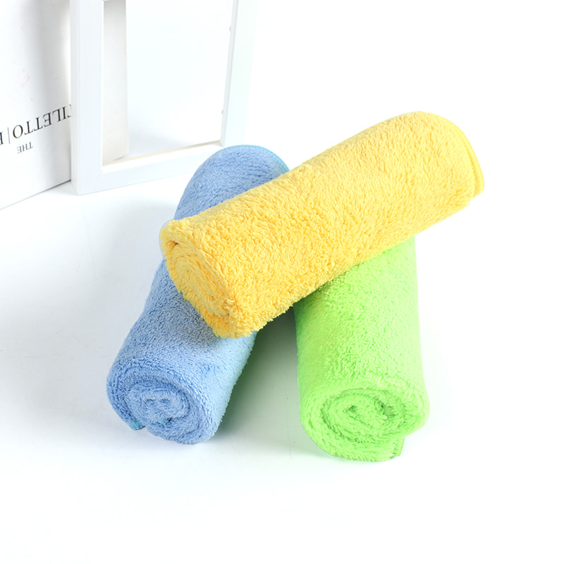 Are there antibacterial treatments available for bathroom cleaning towels, and how effective are they in real-world applications?